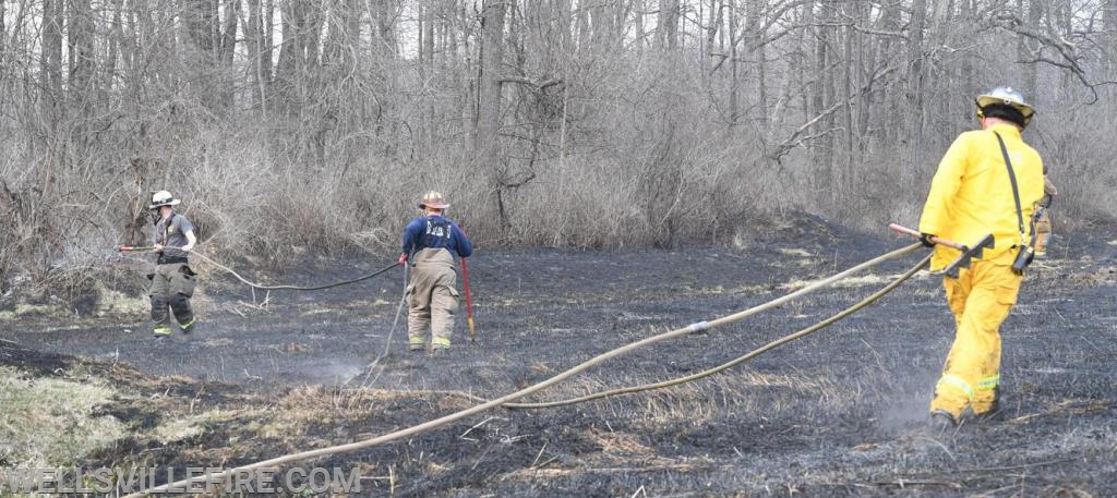 3/30/19, Brush fire along Old York Road, Warrington Township.  photos by curt werner