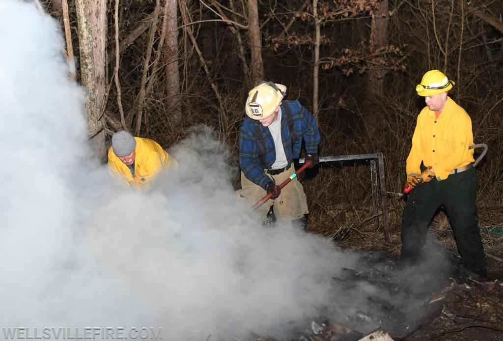 Brush fire on Friday, march 22, on Detters Mill Road. photos by curt werner
