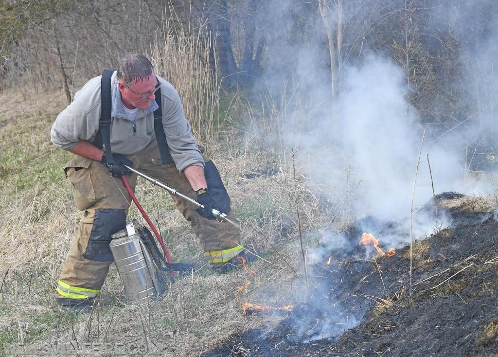 3/30/19, Brush fire along Old York Road, Warrington Township.  photos by curt werner