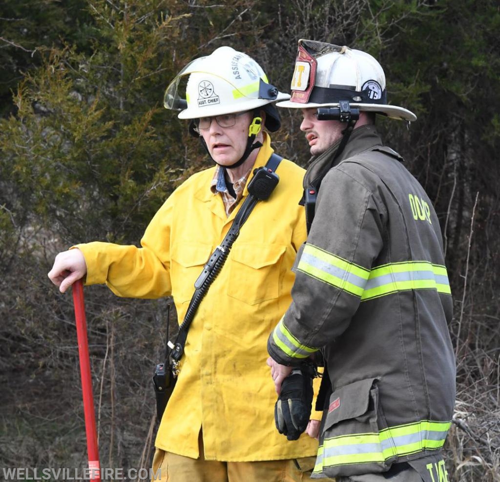 3/30/19, Brush fire along Old York Road, Warrington Township.  photos by curt werner