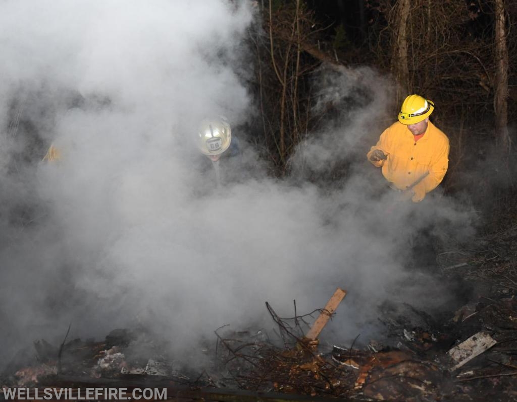 Brush fire on Friday, march 22, on Detters Mill Road. photos by curt werner