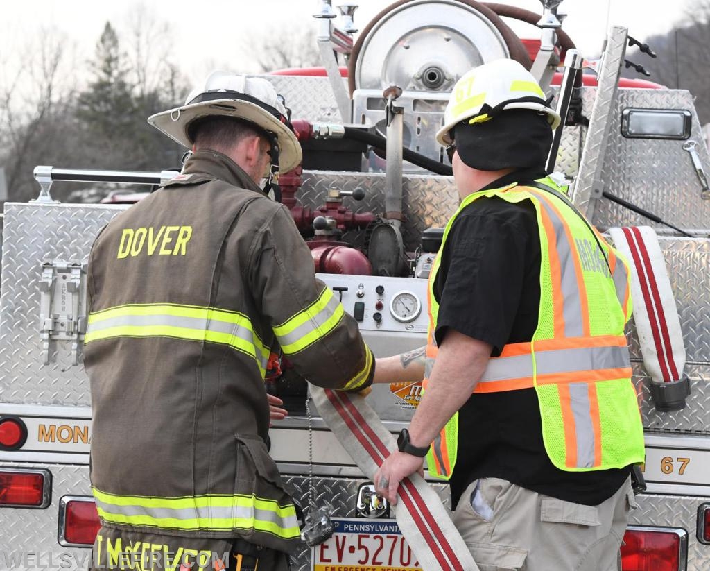 3/30/19, Brush fire along Old York Road, Warrington Township.  photos by curt werner