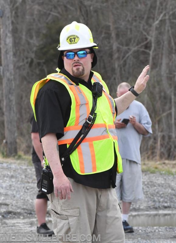 3/30/19, Brush fire along Old York Road, Warrington Township.  photos by curt werner