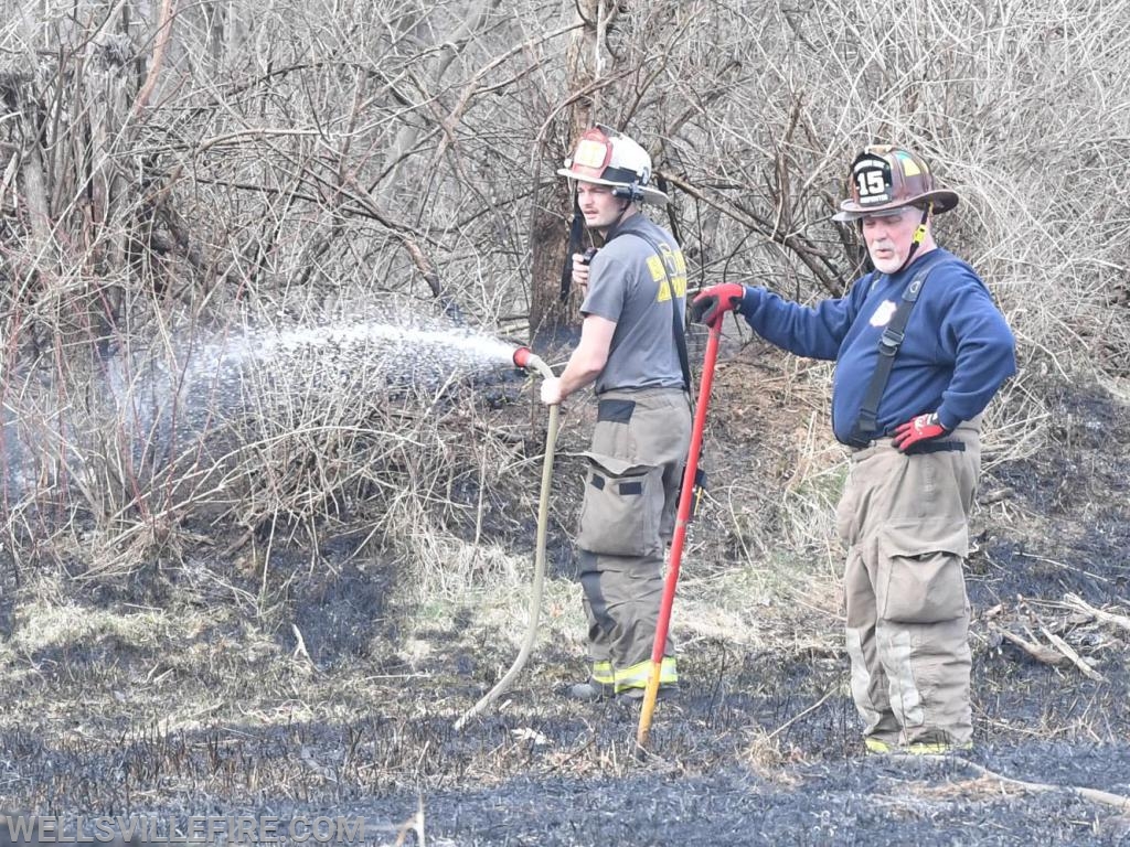 3/30/19, Brush fire along Old York Road, Warrington Township.  photos by curt werner