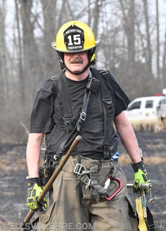 3/30/19, Brush fire along Old York Road, Warrington Township.  photos by curt werner