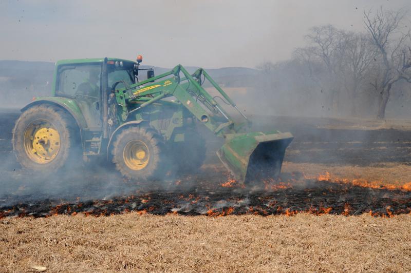 Brush fire in Washington Township on 4/2/15. photo by curt werner