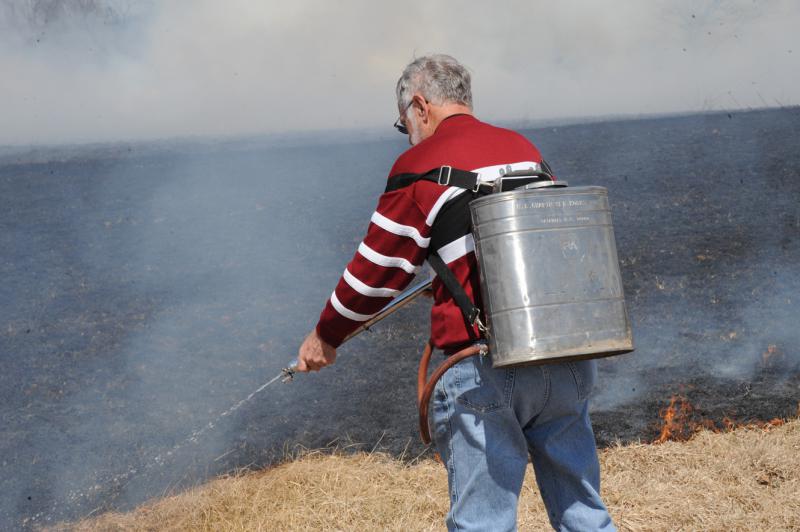 Brush fire in Washington Township on 4/2/15. photo by curt werner