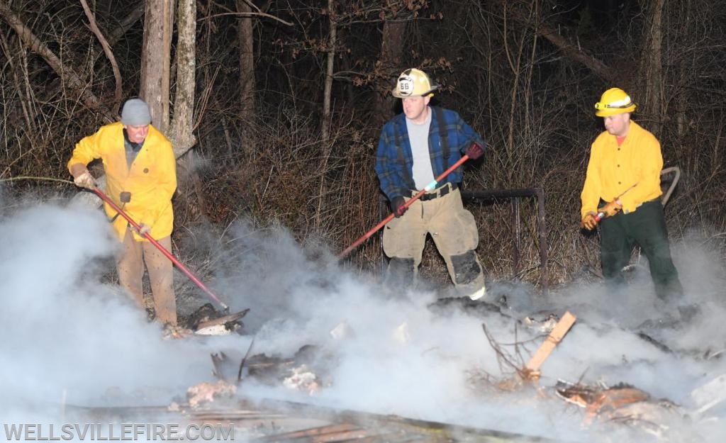 Brush fire on Friday, march 22, on Detters Mill Road. photos by curt werner