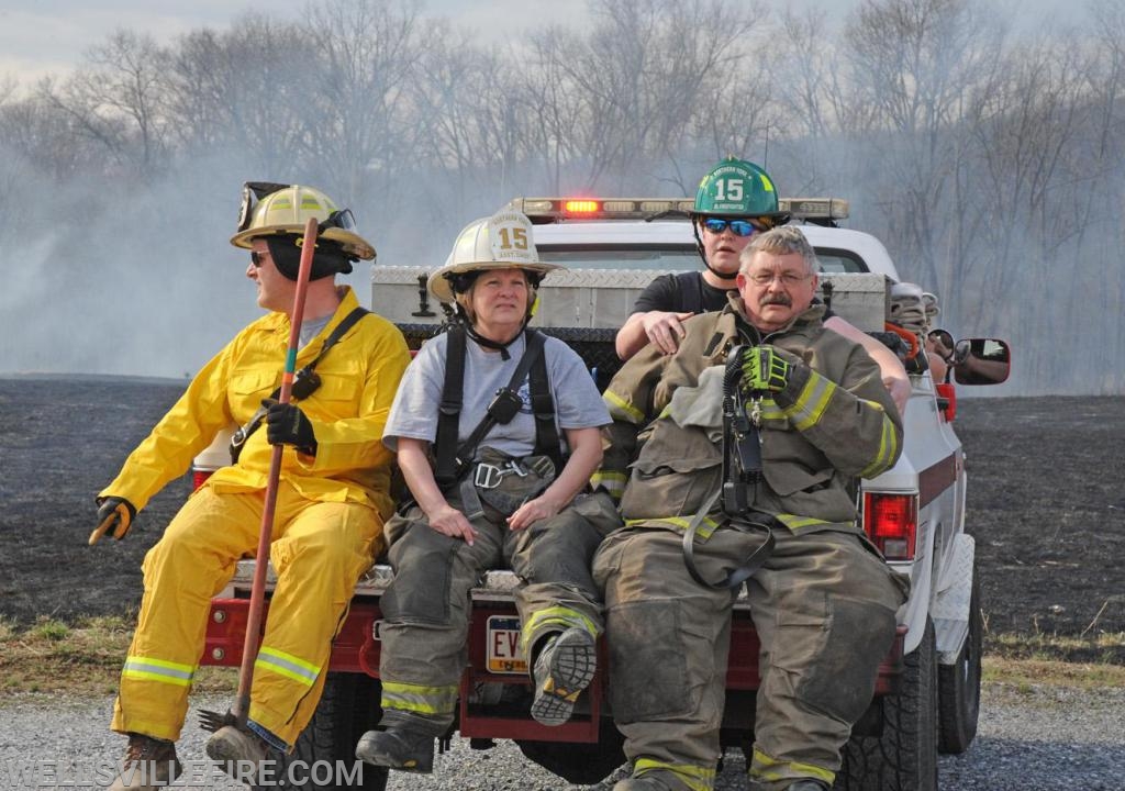 3/30/19, Brush fire along Old York Road, Warrington Township.  photos by curt werner