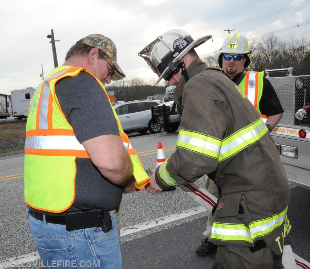 3/30/19, Brush fire along Old York Road, Warrington Township.  photos by curt werner