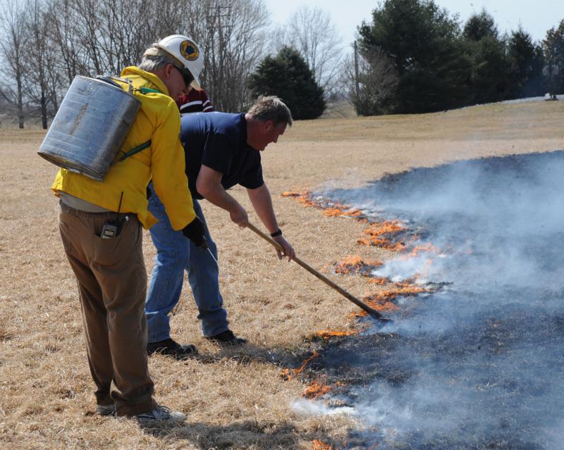 Brush fire in Washington Township on 4/2/15. photo by curt werner