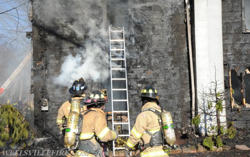 House Fire on Buck Road 02/19/2017.  Photos by Curt Werner