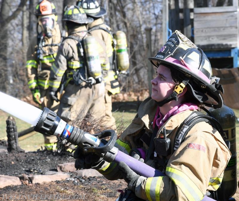 House Fire on Buck Road 02/19/2017.  Photos by Curt Werner