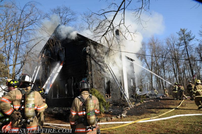 House Fire on Buck Road 02/19/2017.  Photos by Curt Werner