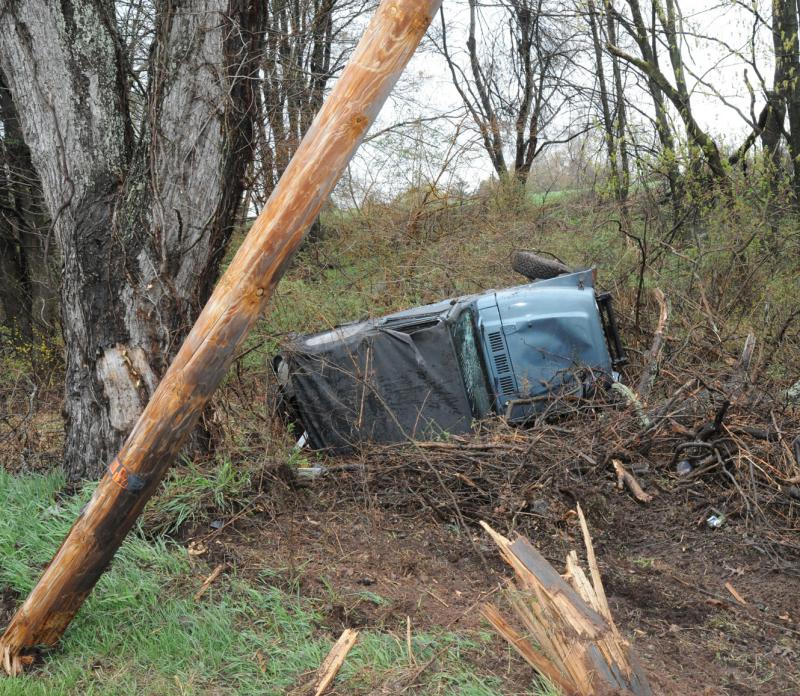 On Monday, April 20, a vehicle hit a Northern School District  school bus on Carlisle Road, Washington Township, at 9:05 a.m.  There was no children on the bus and the driver of the bus was unhurt.  The driver of the vehicle was taken to a local hospital