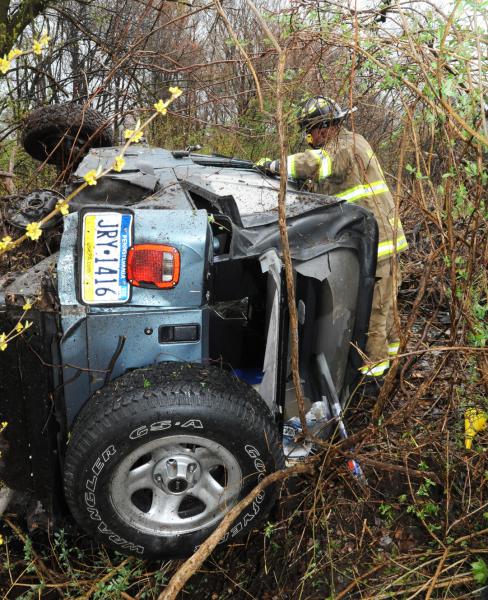 On Monday, April 20, a vehicle hit a Northern School District  school bus on Carlisle Road, Washington Township, at 9:05 a.m.  There was no children on the bus and the driver of the bus was unhurt.  The driver of the vehicle was taken to a local hospital