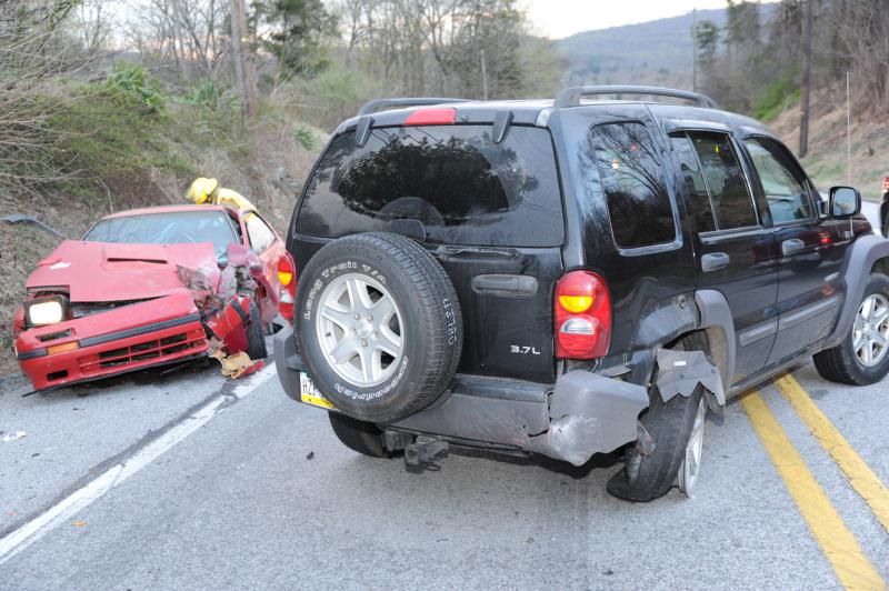 On Monday morning, 04/04/16, 6:47 a.m., a rear end collision took place near the cross roads of  Carlisle Road and Alpine Road, Warrington Township.  Two people were taken to area hospitals.  Wellsville Fire Company, fire police, Dillsburg Ambulance and Pa. State Police were on the scene.