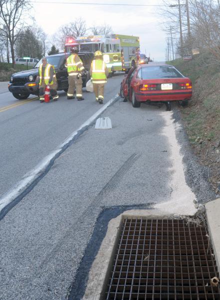 On Monday morning, 04/04/16, 6:47 a.m., a rear end collision took place near the cross roads of  Carlisle Road and Alpine Road, Warrington Township.  Two people were taken to area hospitals.  Wellsville Fire Company, fire police, Dillsburg Ambulance and Pa. State Police were on the scene.