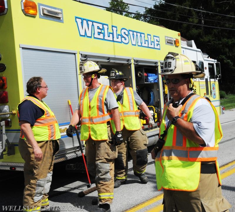 On Monday, August 15, 2:24 p.m., a two vehicle accident occurred on Carlisle Road near the Rossville intersection, Warrington Township. photo by curt werner