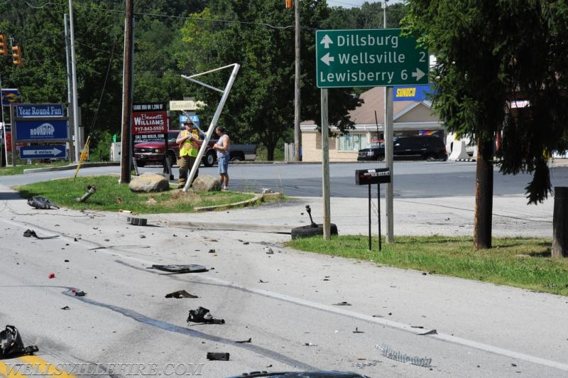 On Monday, August 15, 2:24 p.m., a two vehicle accident occurred on Carlisle Road near the Rossville intersection, Warrington Township. photo by curt werner
