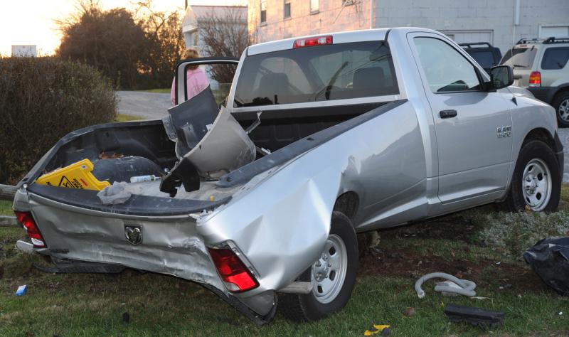 Rear end collision on Carlisle Road, 12/11/15.  photo by Curt Werner