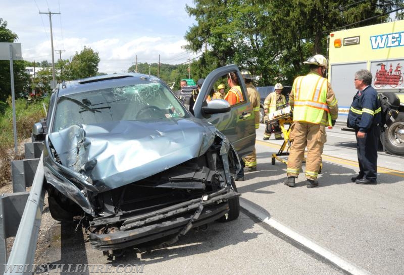 On Monday, August 15, 2:24 p.m., a two vehicle accident occurred on Carlisle Road near the Rossville intersection, Warrington Township. photo by curt werner