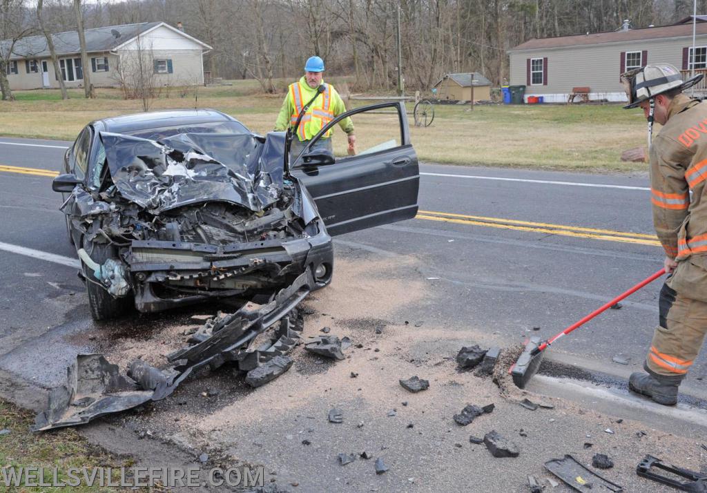 3/6/20 fatal accident in the sixty six hundred block of Carlisle Road.  Vehicle hit back of UPS truck.  photo by curt werner