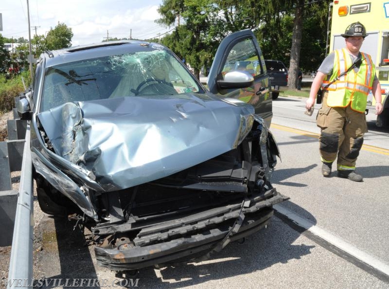 On Monday, August 15, 2:24 p.m., a two vehicle accident occurred on Carlisle Road near the Rossville intersection, Warrington Township. photo by curt werner