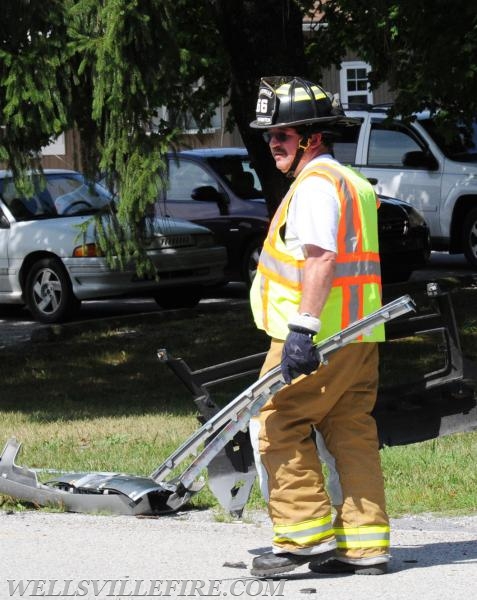 On Monday, August 15, 2:24 p.m., a two vehicle accident occurred on Carlisle Road near the Rossville intersection, Warrington Township. photo by curt werner