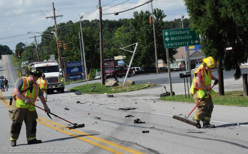 On Monday, August 15, 2:24 p.m., a two vehicle accident occurred on Carlisle Road near the Rossville intersection, Warrington Township. photo by curt werner