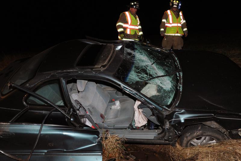 On Friday night, November 27, 11:36 p.m., a driver lost control and ran into a telephone pole near the intersection of Harmony Grove Road and Detters Mill Road, Warrington Township, becoming entrapped.    Dover Townhip, Wellsvile Fire Company, Dover Ambulance, fire police and Pa. State Police were on the scene.  On person was taken to an area hospital.