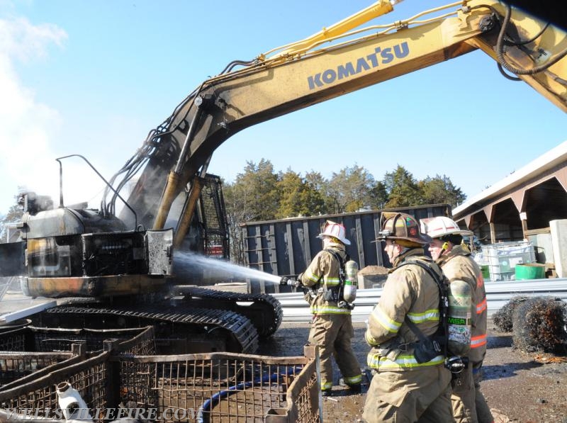 03/09/17 Wellsville and East Berlin responded to a excavator fire.  photos by curt werner