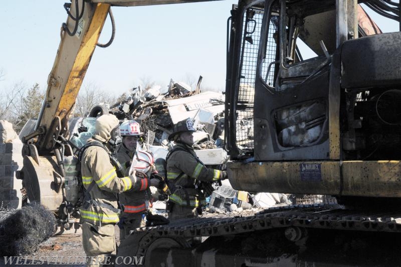 03/09/17 Wellsville and East Berlin responded to a excavator fire.  photos by curt werner