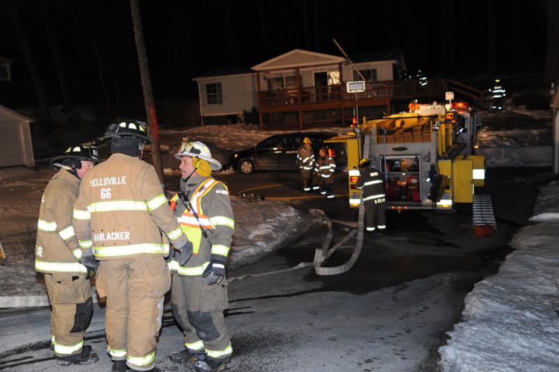 House fire on Old York Road, Friday, Feb. 27, 2015.