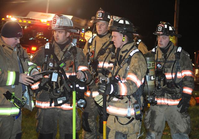 Chimney Fire on Big Rock Drive, Tuesday, November 5. Photos by Curt Werner