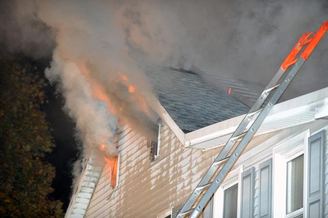 Chimney Fire on Big Rock Drive, Tuesday, November 5. Photos by Curt Werner