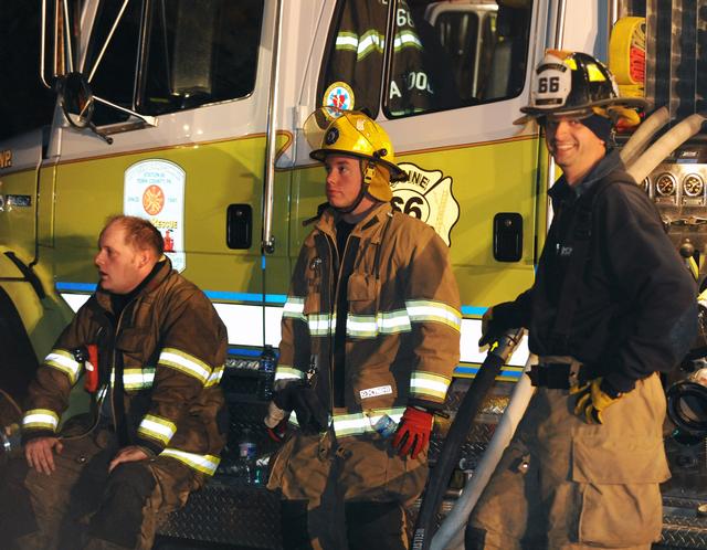 Chimney Fire on Big Rock Drive, Tuesday, November 5. Photos by Curt Werner