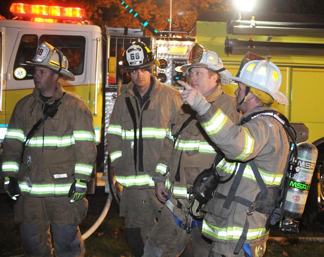 Chimney Fire on Big Rock Drive, Tuesday, November 5. Photos by Curt Werner