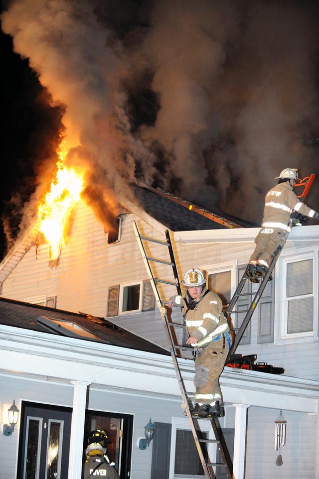 Chimney Fire on Big Rock Drive, Tuesday, November 5. Photos by Curt Werner