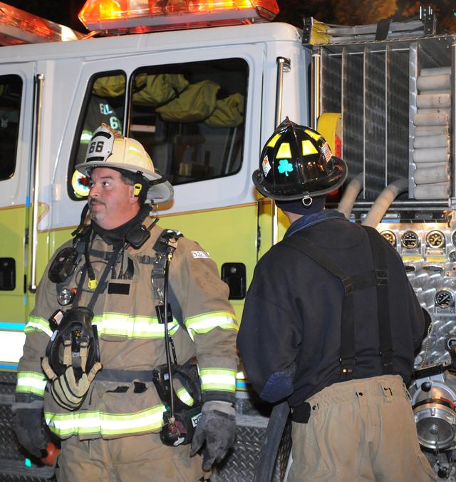 Chimney Fire on Big Rock Drive, Tuesday, November 5. Photos by Curt Werner