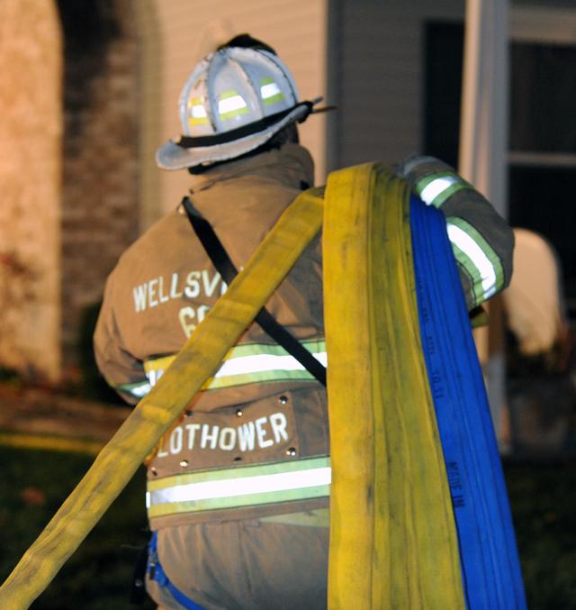 Chimney Fire on Big Rock Drive, Tuesday, November 5. Photos by Curt Werner