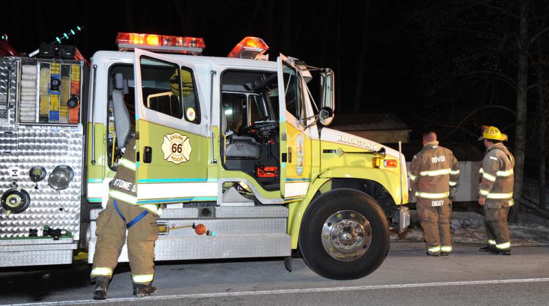 House fire on Old York Road, Friday, Feb. 27, 2015.