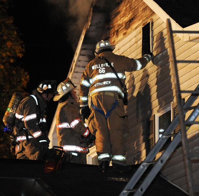 Chimney Fire on Big Rock Drive, Tuesday, November 5. Photos by Curt Werner