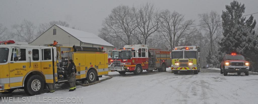 Friday, January 18, truck fire in garage on Zeigler road.  photos by curt werner
