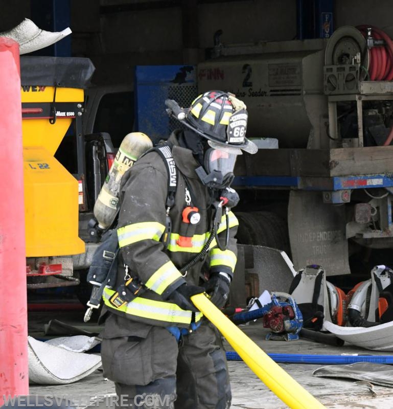 Friday, January 18, truck fire in garage on Zeigler road.  photos by curt werner