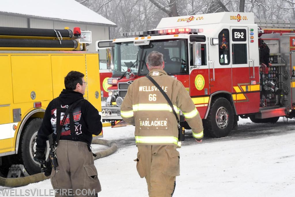 Friday, January 18, truck fire in garage on Zeigler road.  photos by curt werner