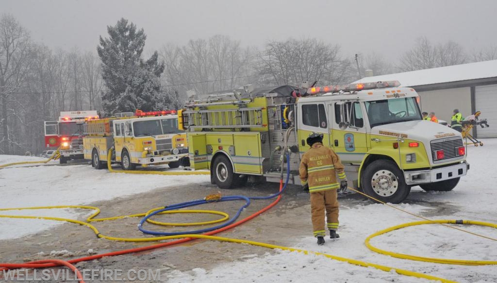 Friday, January 18, truck fire in garage on Zeigler road.  photos by curt werner