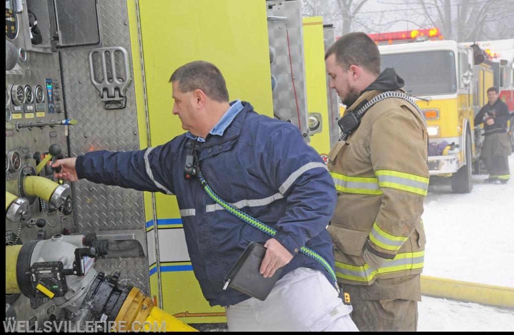 Friday, January 18, truck fire in garage on Zeigler road.  photos by curt werner