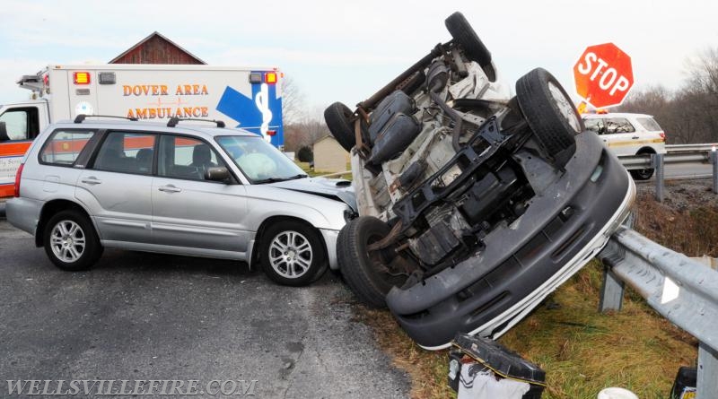 On Monday morning, November 28, 9:52 a.m., two vehicles collided at the intersection of Harmony Grove Road and Detters Mill Road, Warrinton Township.  photos by Curt Werner
