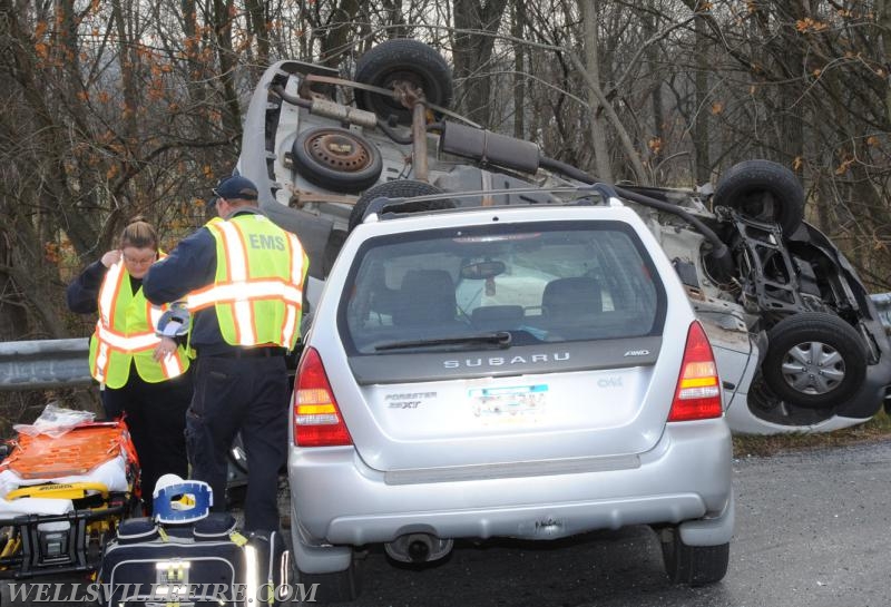 On Monday morning, November 28, 9:52 a.m., two vehicles collided at the intersection of Harmony Grove Road and Detters Mill Road, Warrinton Township.  photos by Curt Werner